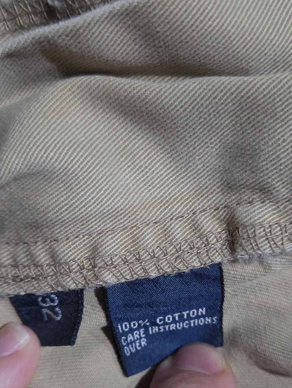 Vintage Polo Ralph Lauren Tan Cargo Shorts 32 100% Cotton